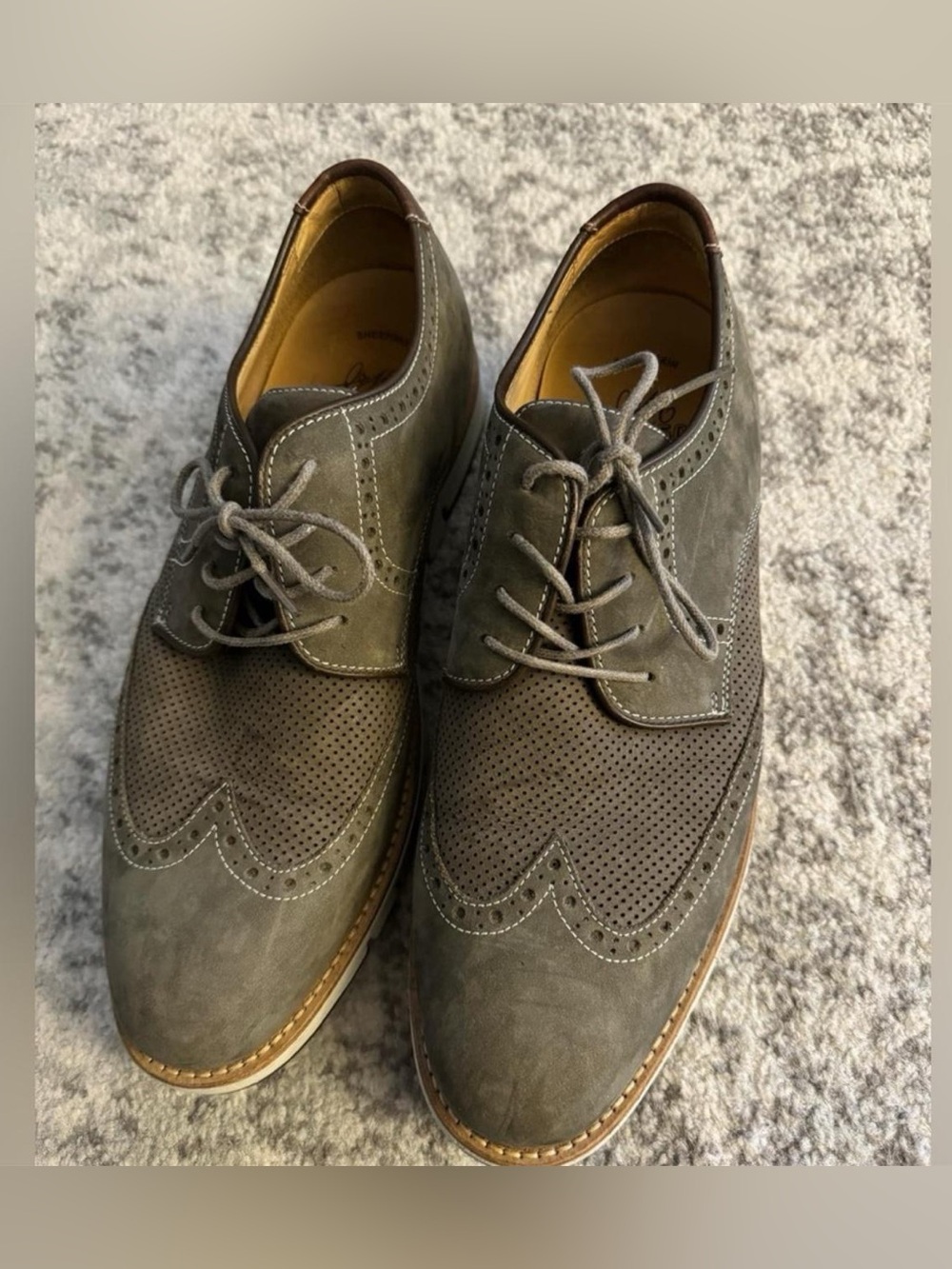 Johnston and Murphy Grey Men’s Shoes Size 10.5